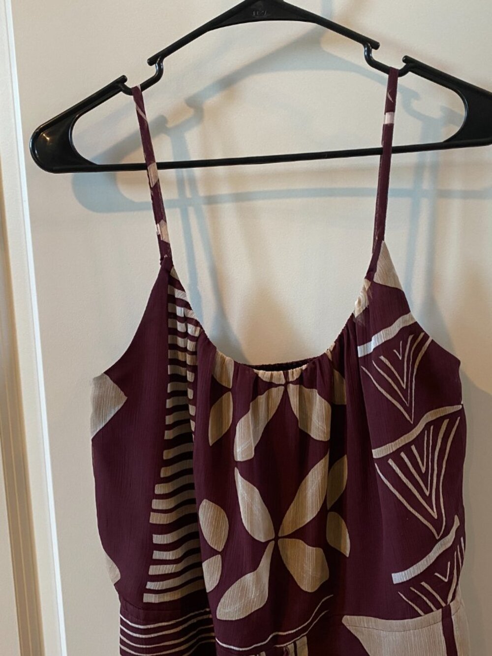 Express  Brown, White and Tan Print Romper Size M - Picture 3 of 11